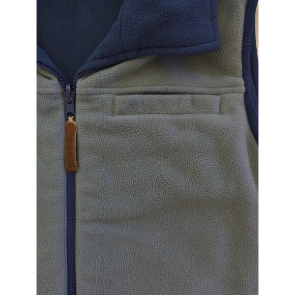PENDLETON Two Tone Blue Reversible Outerwear Full Zip Fleece Vest Men's Size M - Picture 9 of 10